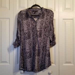 Bcbgmaxazria animal print blouse